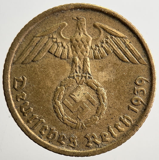 1939 - A Germany Nazi 5 Pfennig Coin | Very High Grade | a3115
