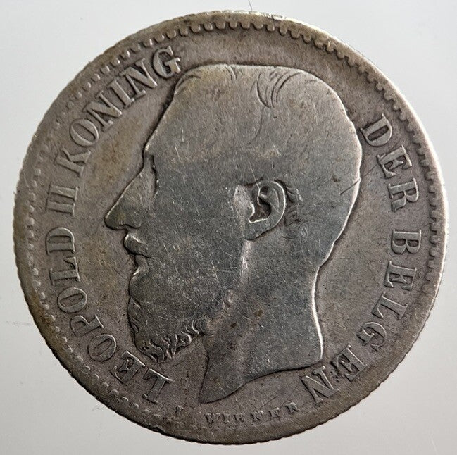 1887 Belgium 1 Franc Silver Coin | Collectable Grade | a3167