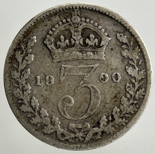 1900 Victoria Threepence Silver Coin | Collectable Grade
