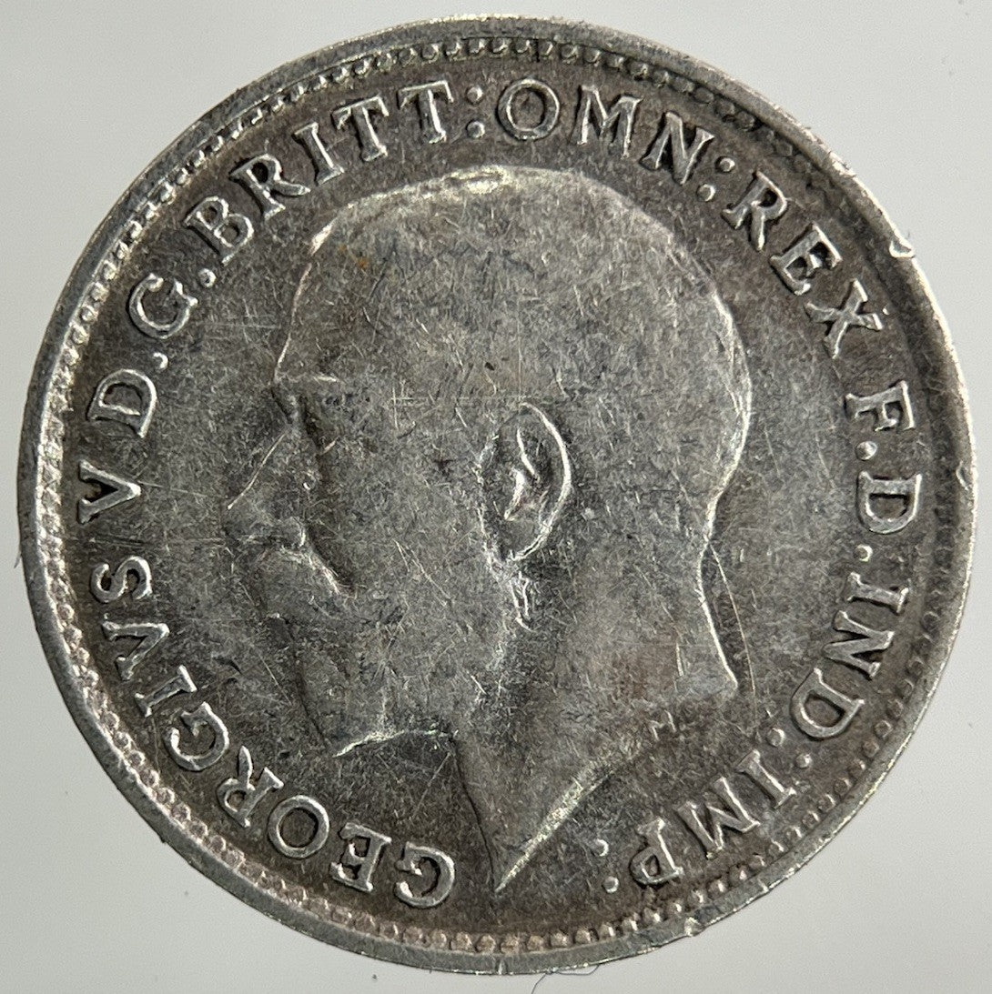 1918 George V Threepence Silver Coin | Fine Collectable Grade