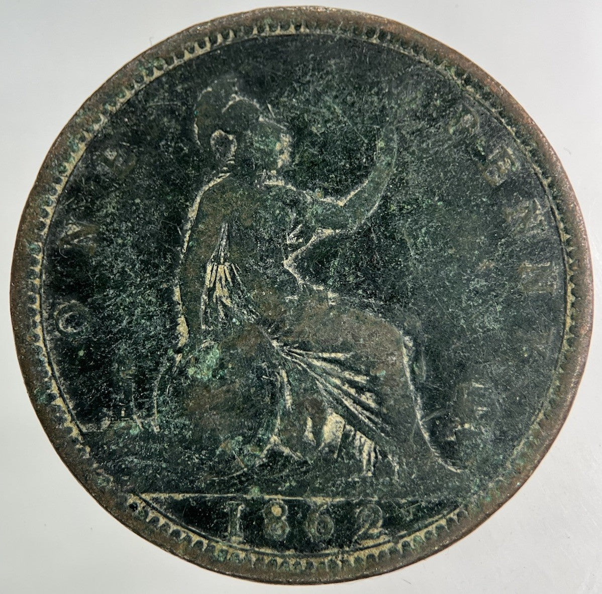 1862 Victoria One Penny Coin | Collectable Grade