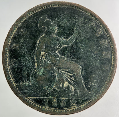1862 Victoria One Penny Coin | Collectable Grade