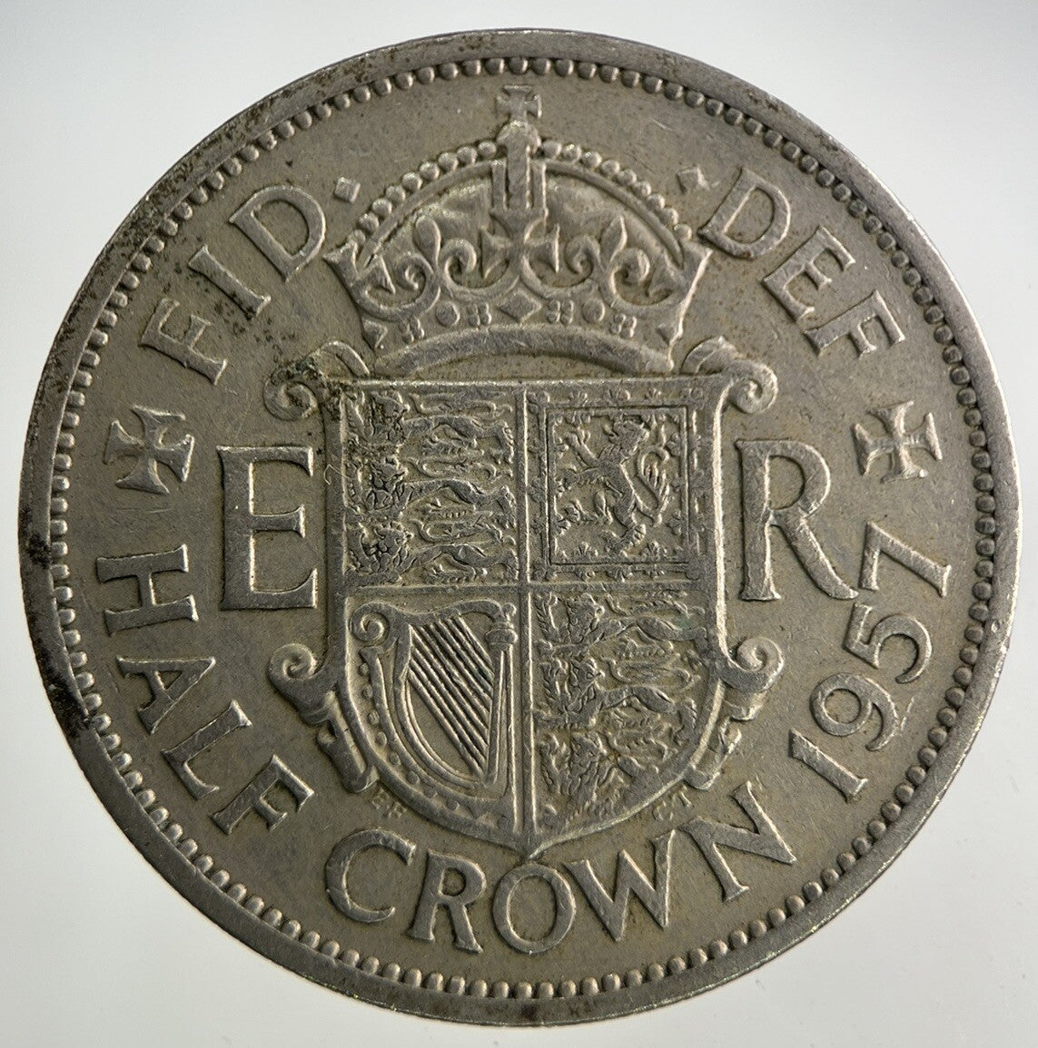 1957 Elizabeth II 2nd Half - Crown Coin | Fine Collectable Grade