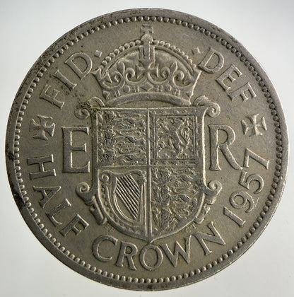 1957 Elizabeth II 2nd Half - Crown Coin | Fine Collectable Grade