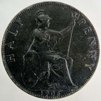 1905 Edward VII Half - Penny Coin | Fine Collectable Grade