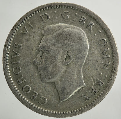 1945 George VI Sixpence Silver Coin | Collectable Grade