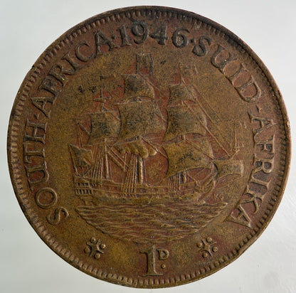 1946 South Africa One Penny Coin | Fine Collectable Grade