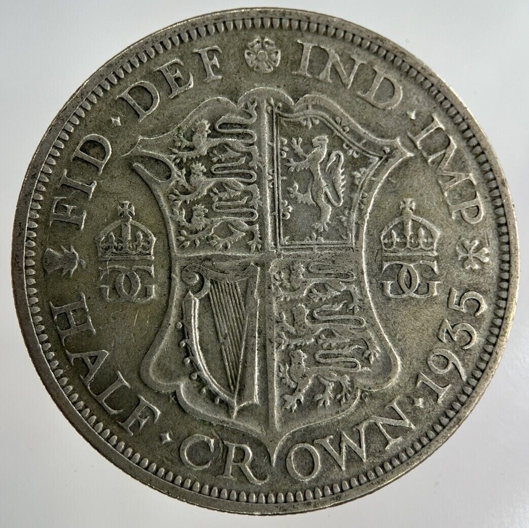 1935 George V Half - Crown Silver Coin | Fine Collectable Grade