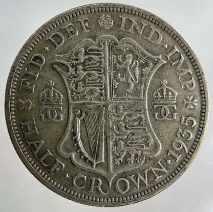 1935 George V Half - Crown Silver Coin | Fine Collectable Grade