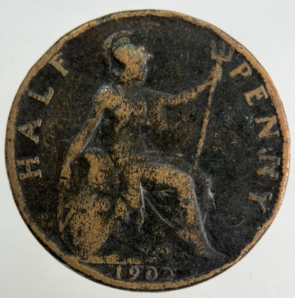 1902 Edward VII Half - Penny Coin | Collectable Grade