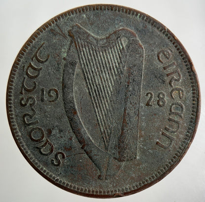 1928 Irish One Penny Coin | Collectable Grade