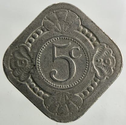 1929 Netherlands 5 Cents Coin | Fine Collectable Grade