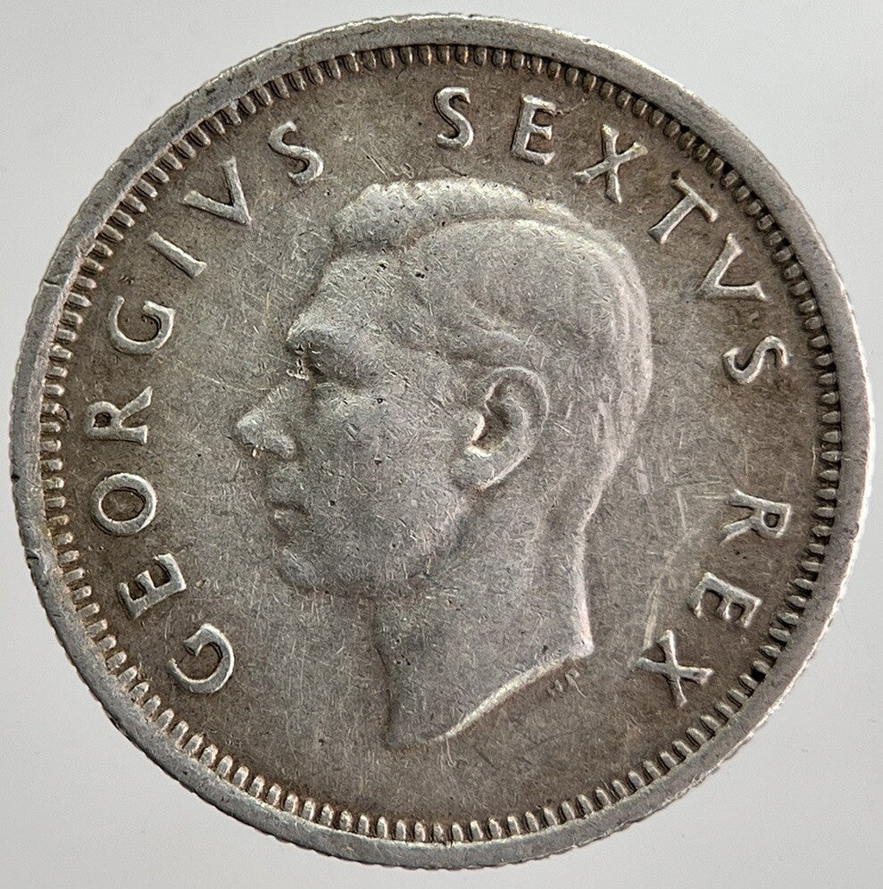 1949 South Africa Sixpence Silver Coin | Fine Collectable Grade | a8408