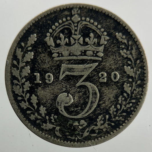 1920 George V Threepence Silver Coin | Collectable Grade