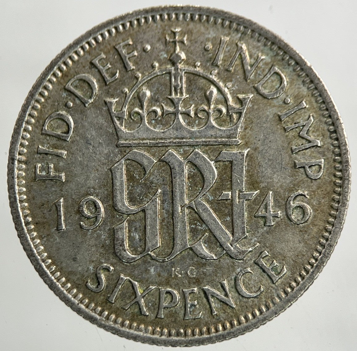 1946 George VI Sixpence Silver Coin | Fine Collectable Grade