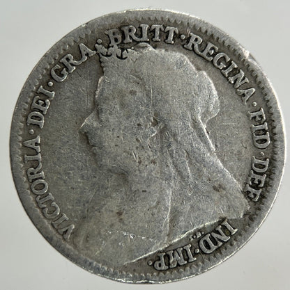 1901 Victoria Threepence Silver Coin | Fair Grade