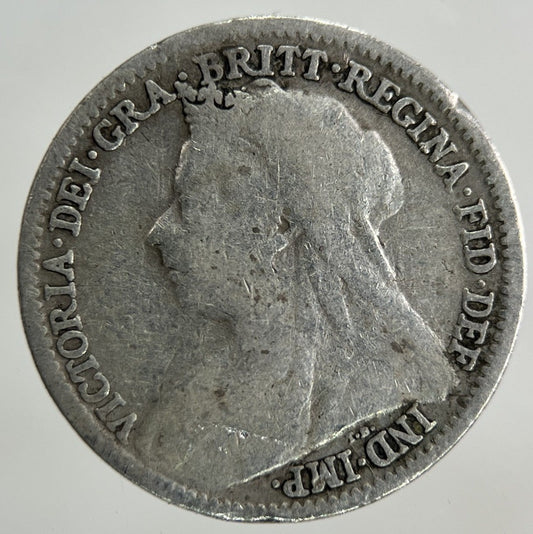 1901 Victoria Threepence Silver Coin | Fair Grade