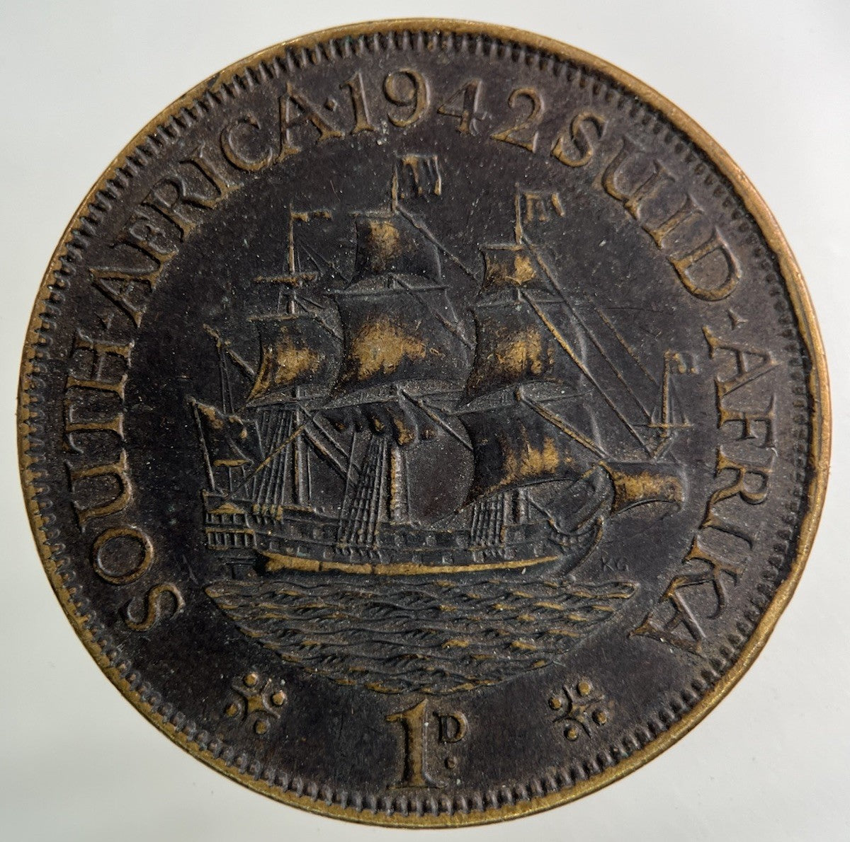 1942 South Africa One Penny Coin | Fine Collectable Grade