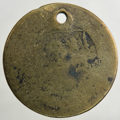 Old Brass Forgery George III 3rd Shilling Coin | Fair Grade