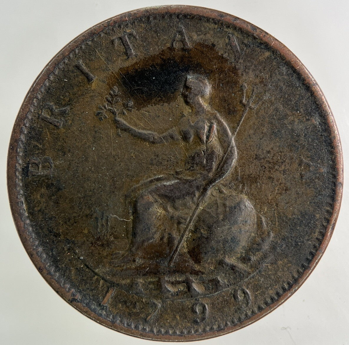 1799 George III 3rd Half - Penny Coin | Fine Collectable Grade