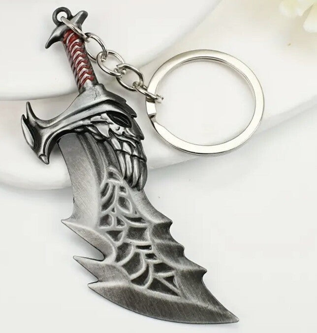 Mini Sword Weapon Skull Knife Shaped Keyring Premium Keychain Gift UK