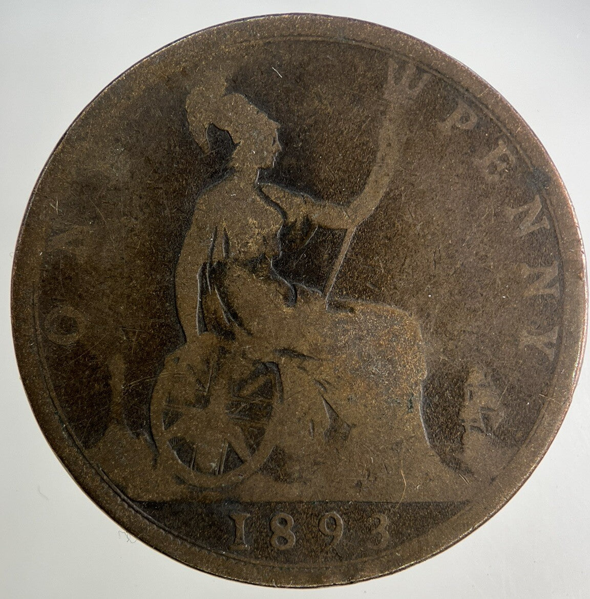 1893 Victoria One Penny Coin | Collectable Grade