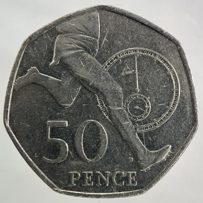 2004 Roger Bannister Running Legs 50p Fifty - Pence Coin | Collectable Grade