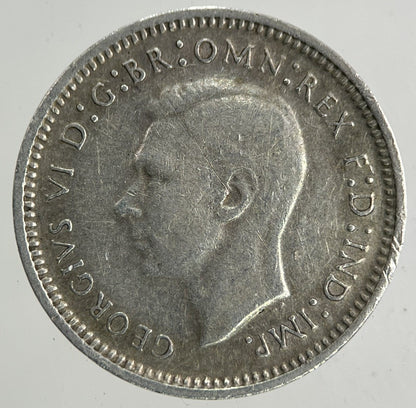 1939 Australia Threepence Silver Coin | Fine Collectable Grade