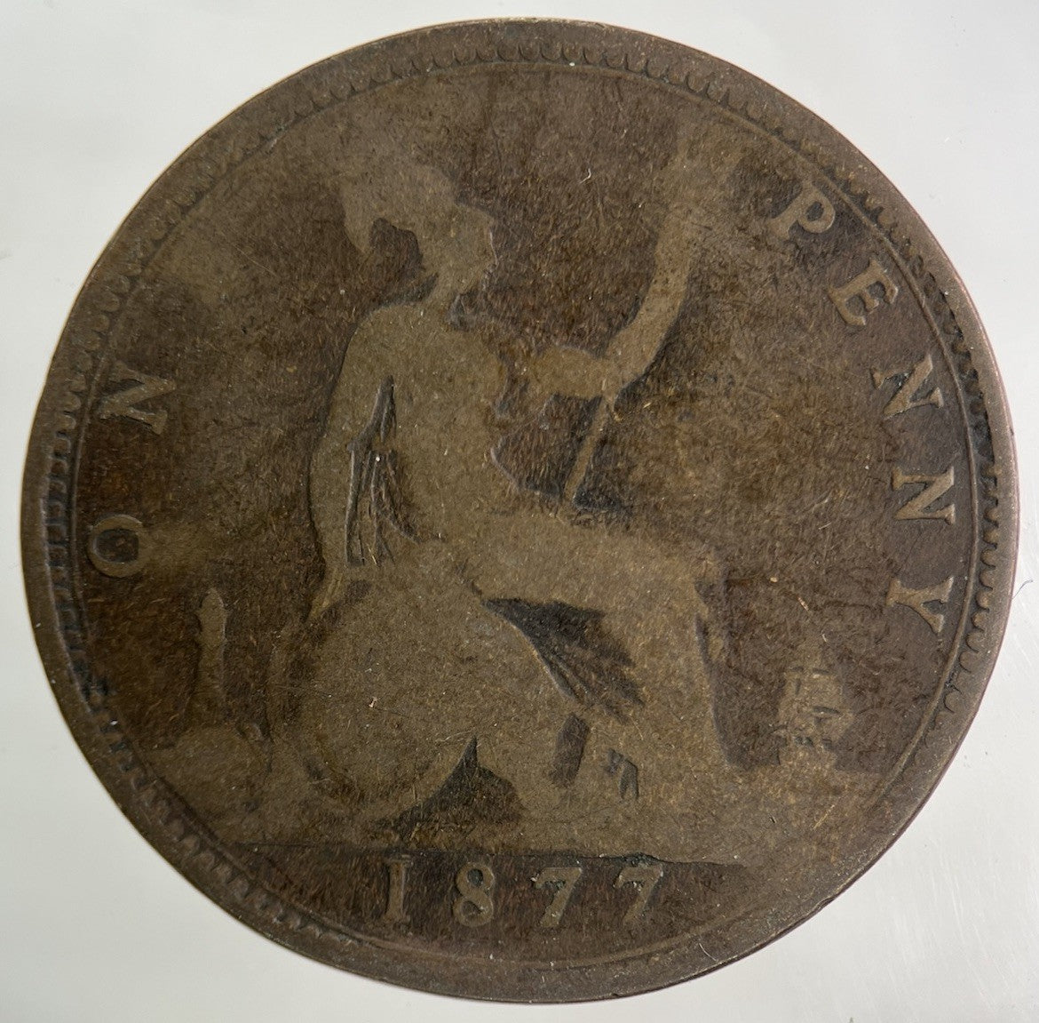 1877 Victoria One Penny Coin | Collectable Grade