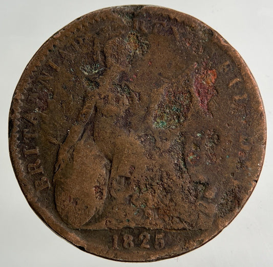 1825 George IV Farthing Coin | Fair Grade