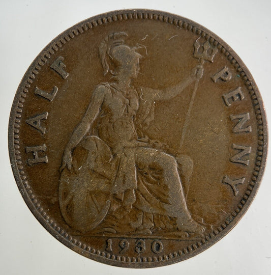 1930 George V Half - Penny Coin | Fine Collectable Grade