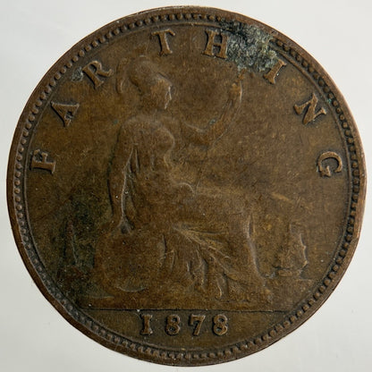 1878 Victoria Farthing Coin | Collectable Grade
