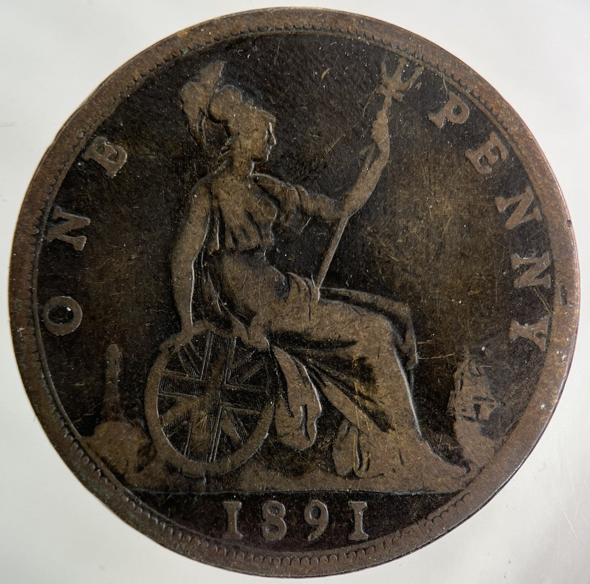 1891 Victoria One Penny Coin | Collectable Grade