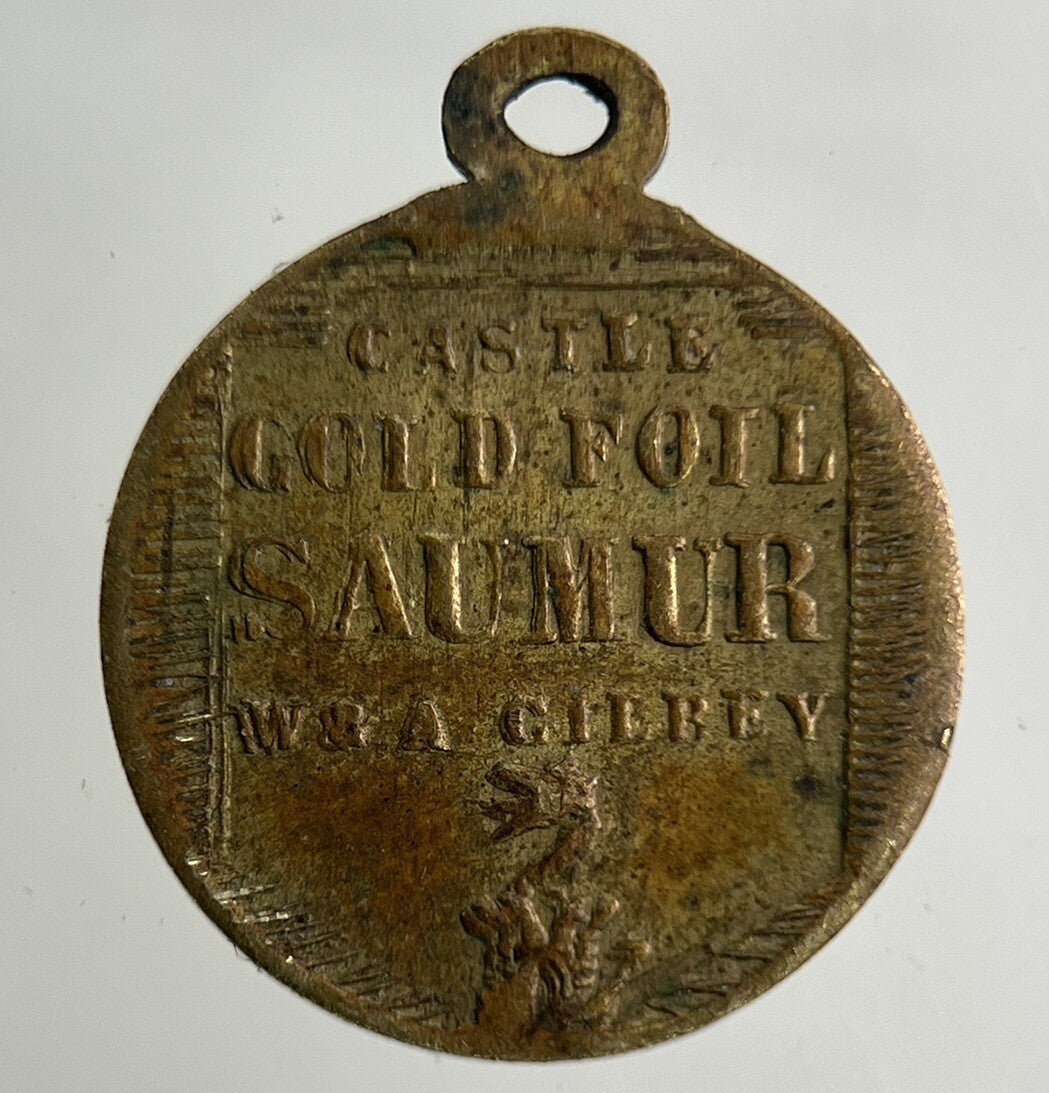 Castle Gold Foil Saumur Medal Token Coin | Fine Collectable Grade
