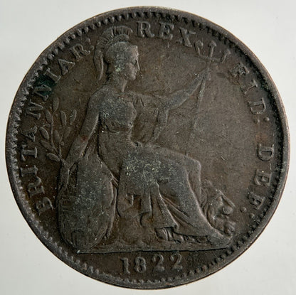 1822 George IV Farthing Coin | Collectable Grade