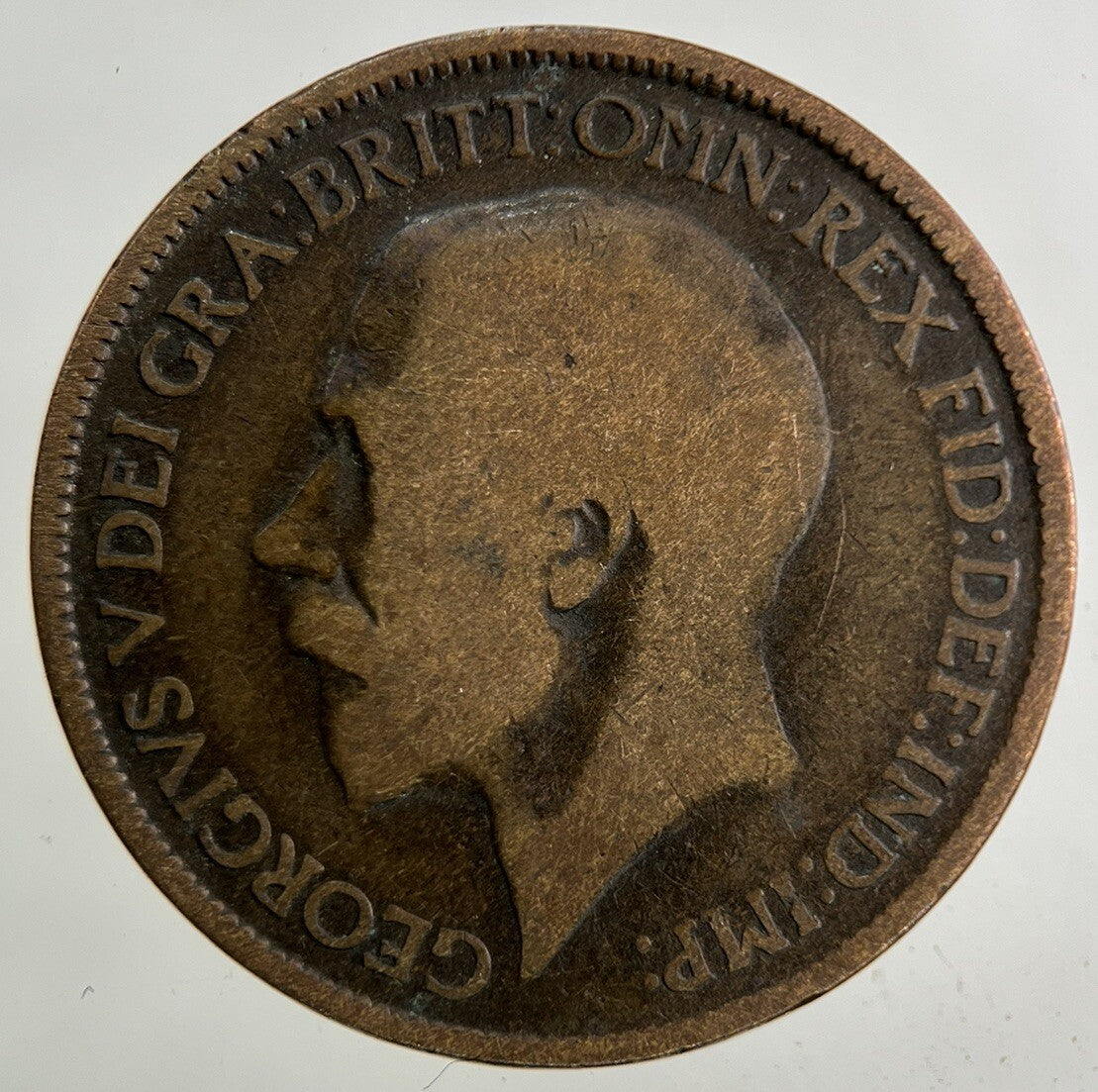 1917 George V Half - Penny Coin | Fair Grade