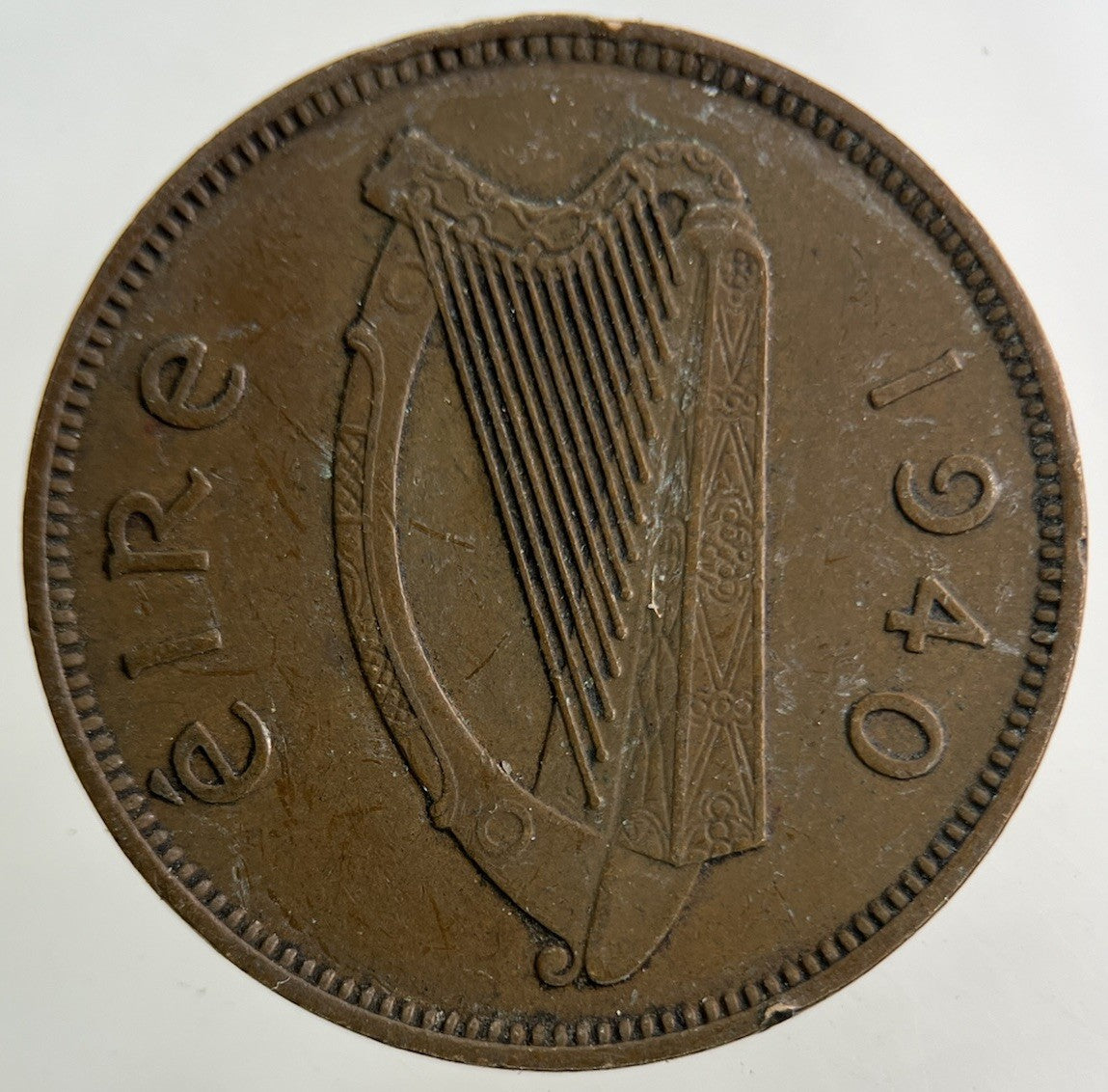 1940 Irish Half - Penny Coin | Very High Grade