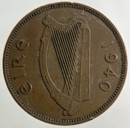 1940 Irish Half - Penny Coin | Very High Grade