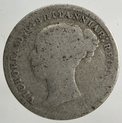 1878 Victoria Threepence Silver Coin | Fair Grade