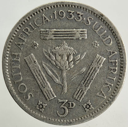 1933 South Africa Threepence Silver Coin | Collectable Grade