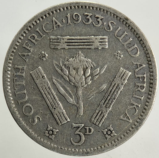 1933 South Africa Threepence Silver Coin | Collectable Grade