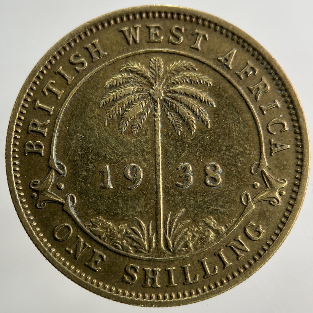 1938 West Africa One Shilling Coin | Fine Collectable Grade