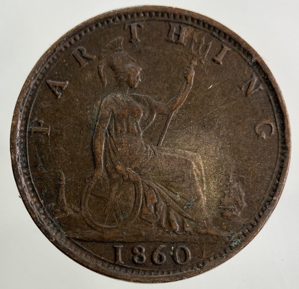 1860 Victoria Farthing Coin | Fine Collectable Grade
