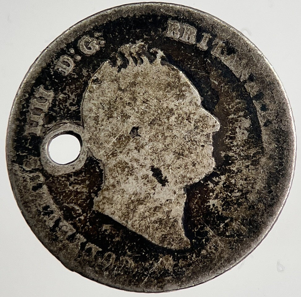 1836 William IV Four - Pence Groat Silver Coin | Fair Grade | a8507