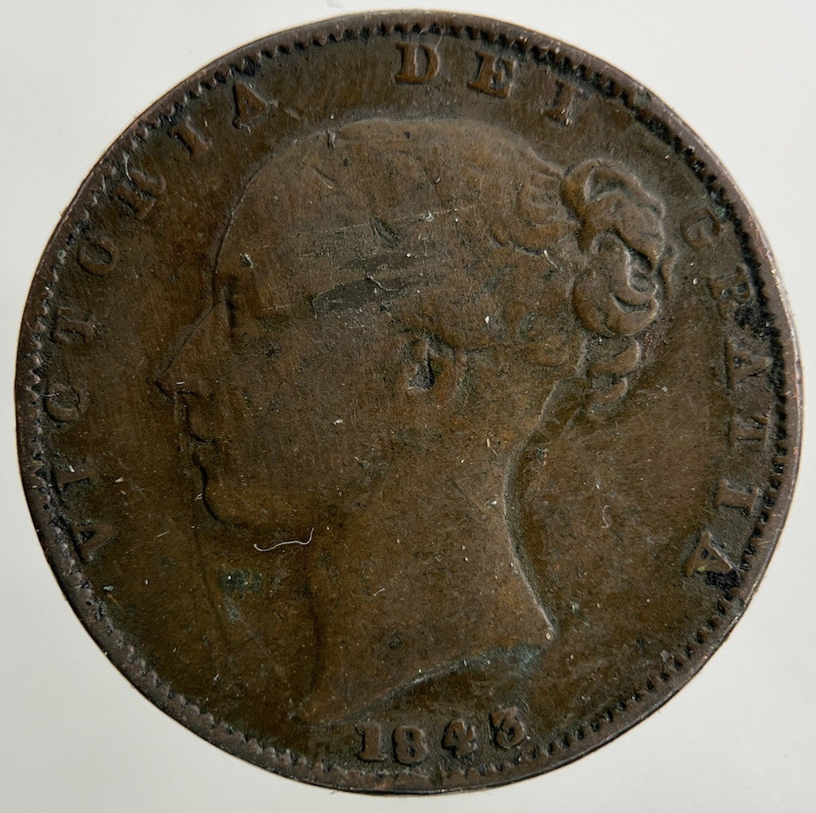 1843 Victoria Farthing Coin | Collectable Grade