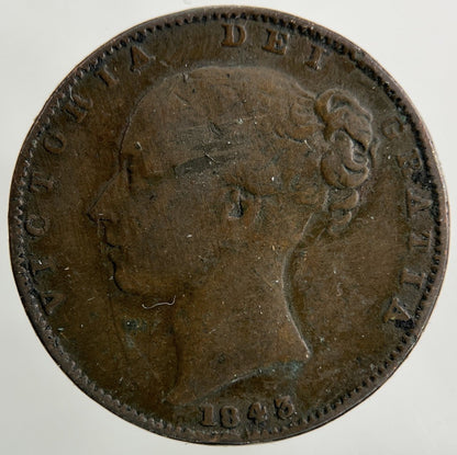1843 Victoria Farthing Coin | Collectable Grade