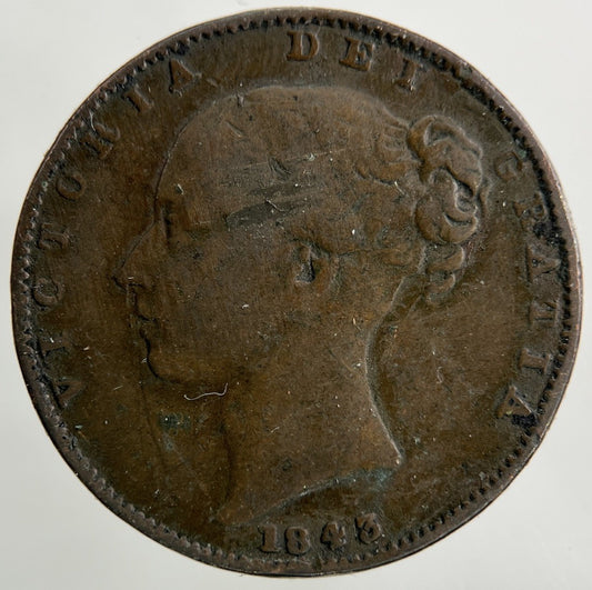 1843 Victoria Farthing Coin | Collectable Grade
