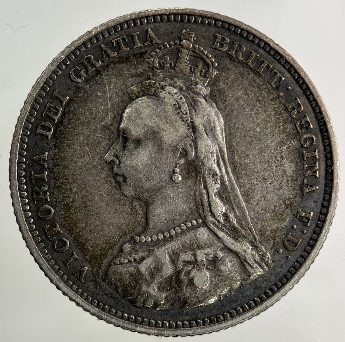 1887 Victoria Shilling Silver Coin | Fine Collectable Grade