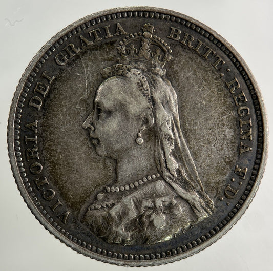 1887 Victoria Shilling Silver Coin | Fine Collectable Grade