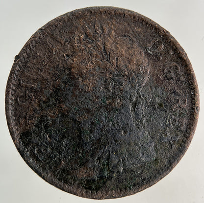 1823 Irish Half - Penny Coin | Fine Collectable Grade